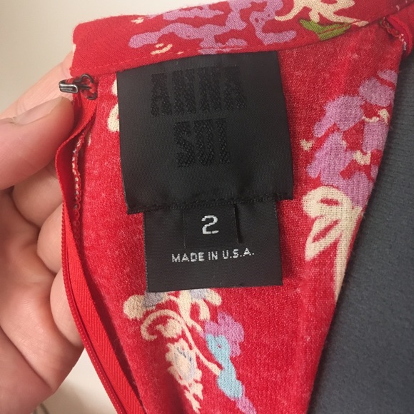 Anna sui red print dress - Picture 5 of 8